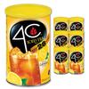 4C Powdered Drink Mix Cannisters, Lemon Tea, 28 Quarts, Family Sized Cannister, Thirst Quenching & Refreshing Flavors (Lemon Iced Tea, 66.1 Ounce (Pack of 6)) view 1