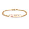 AOAMID 6.5"-8.5" Medical alert id bracelets for Women Men Stainless steel Medical Emergency Bracelets Free engraving xarelto(Gold-7.5") view 1