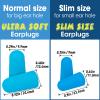 AZEN 100 Pairs Ear Plugs Bulk, NRR 32dB Soft Foam Ear Plugs for Sleeping Noise Cancelling, Earplugs for Concerts Shooting Swimming Noise Reduction (Lake Blue) view 2
