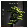 Artificial Trees Artificial Bonsai Tree23 Inches Faux Vase Bonsai Pine Fake Tree Bonsai Plant for Decoration Desktop Display Simulated Pine view 2