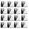 100pcs Luxury Wedding Candy Storage Boxes for Bride Groom Creative Dress Design for Parties and Celebrations Multi-functional Packaging view 1