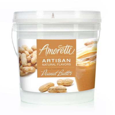 Amoretti - Natural Old Fashioned Peanut Butter Artisan Flavor Paste, 10 lbs, Perfect For Ice Cream, Beverages, Cakes, and more, Preservative Free, Vegan, Gluten Free, No Artificial Sweeteners
