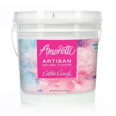 Amoretti - Natural Cotton Candy Artisan Flavor Paste, 10 lbs, Perfect For Ice Cream, Beverages, Cakes, and more, Preservative Free, Vegan, Gluten Free, No Artificial Sweeteners, Highly Concentrated