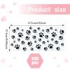100 Pcs Clear Treat Bags Dog Pet Paw Print Cellophane Bags Pet Paw Cone Cellophane Bags 11 x 5 x 3 Inches Paw Print Plastic Cellophane Bags Wide Bottom Heat Seal view 2