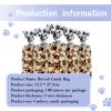 100 Pcs Clear Treat Bags Dog Pet Paw Print Cellophane Bags Pet Paw Cone Cellophane Bags 11 x 5 x 3 Inches Paw Print Plastic Cellophane Bags Wide Bottom Heat Seal view 3