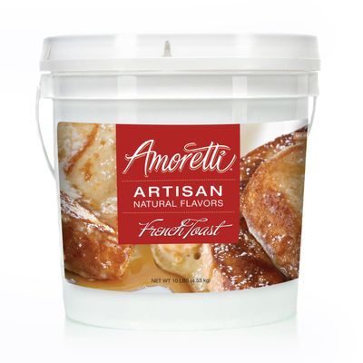 Amoretti - Natural French Toast Artisan Flavor Paste, 10 lbs, Perfect For Ice Cream, Beverages, Cakes, and more, Preservative Free, Vegan, Gluten Free, No Artificial Sweeteners, Highly Concentrated