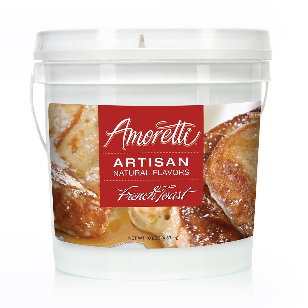 Amoretti - Natural French Toast Artisan Flavor Paste, 10 lbs, Perfect For Ice Cream, Beverages, Cakes, and more, Preservative Free, Vegan, Gluten Free, No Artificial Sweeteners, Highly Concentrated