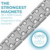 Willis Judd Mens Titanium Magnetic Bracelet Magnetic Bracelets for Men Adjustable Bracelet Length with Sizing Tool (Silver) view 2