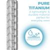 Willis Judd Mens Titanium Magnetic Bracelet Magnetic Bracelets for Men Adjustable Bracelet Length with Sizing Tool (Silver) view 4
