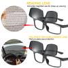 OCCI CHIARI Polarized Sun Reading Glasses Men Flip Up Readers UV400 Eye Protection(Black 5.0+) 1.0 1.25 1.5 1.75 2.0 2.25 2.5 2.75 3.0 3.5 4.0 5.0 6.0 view 3