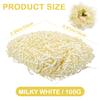 UPIQNG 100g Crinkle Paper Cut Packing Paper Shred Filler Basket Filling Paper Cushioning Crinkle Paper for Gift Wrapping Packing (Milky White) view 2