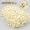 UPIQNG 100g Crinkle Paper Cut Packing Paper Shred Filler Basket Filling Paper Cushioning Crinkle Paper for Gift Wrapping Packing (Milky White) view 4