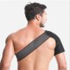 NIBHZ Neoprene Right/Left Shoulder Support Strap Arthritis, Gym, Sports, Brace, Pain Relief, Injury Prevention, Dislocation Rotator Cuff Support (Black, One Size) view 4