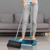 42.7'' Broom with Dustpan Combo Set, House Warming Gifts New Home, Dust pan and Broom Set, Long Handle Broom with Stand Up Dustpan Combo Set for Office Home Kitchen Lobby Floor Use (Green) view 4