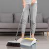 42.7'' Broom with Dustpan Combo Set, House Warming Gifts New Home, Dust pan and Broom Set, Long Handle Broom with Stand Up Dustpan Combo Set for Office Home Kitchen Lobby Floor Use (Khaki) view 2