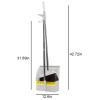 42.7'' Broom with Dustpan Combo Set, House Warming Gifts New Home, Dust pan and Broom Set, Long Handle Broom with Stand Up Dustpan Combo Set for Office Home Kitchen Lobby Floor Use (Khaki) view 3