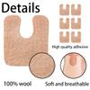48 Pieces U Shaped Felt Callus Pads Metatarsal Pads Forefoot Foot Pads Pain Relief Foot Cushion Keep Protecting Calluses from Rubbing on Shoes Adhesive Pads for Men and Women view 3