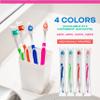 Avistar 48 Disposable Bulk Toothbrushes and 450 Disposable Floss Picks - Individually Wrapped in 4 Colors - Convenient & Affordable - for Travel, Hotels, Airbnb, Relief Missions, Donations & More view 3