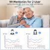 COOCEER Automatic Blood Pressure Monitor: X8 Digital Blood Pressure Machine Upper arm for Home use with Adjustable BP Cuff(8.7-16.5") - Large Backlit Display (Black) view 4