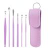DOOKAA Ear Cleaning Artifact Stainless Steel Earpick Ear Cleaning Set Spring Spiral Ear Cleaning Tool Portable 6-Piece Set view 1
