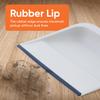 Superio Clip-On Dustpan with Rubber Lip - 10-inch Wide Durable Plastic Dust Pan with Comfort Grip Handle, White, 3-Pack view 4