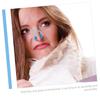32 Pcs Nose Clip Nosebleed Clamp Stop Nosebleeds Clip Nose Bleed Clip Nosebleed Stoppers Nose Nasal Stopper Clips Breath Accessories Pom Sky-Blue Major Nasal Stopper Clip view 3