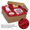 Paper Mart Crinkle Cut Paper for Gift Box (2 lb), Shredded Red Basket Filler view 2