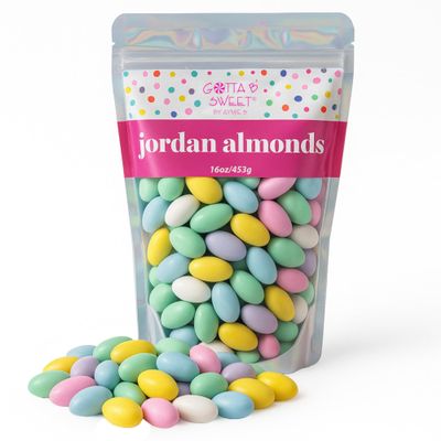 Gotta B Sweet Jordan Almonds | 1 lb Bag | Pastel Candy in Assorted Colors | Premium Roasted Almonds with a Sweet Sugar Coating | For Easter, Weddings, Parties and Holidays