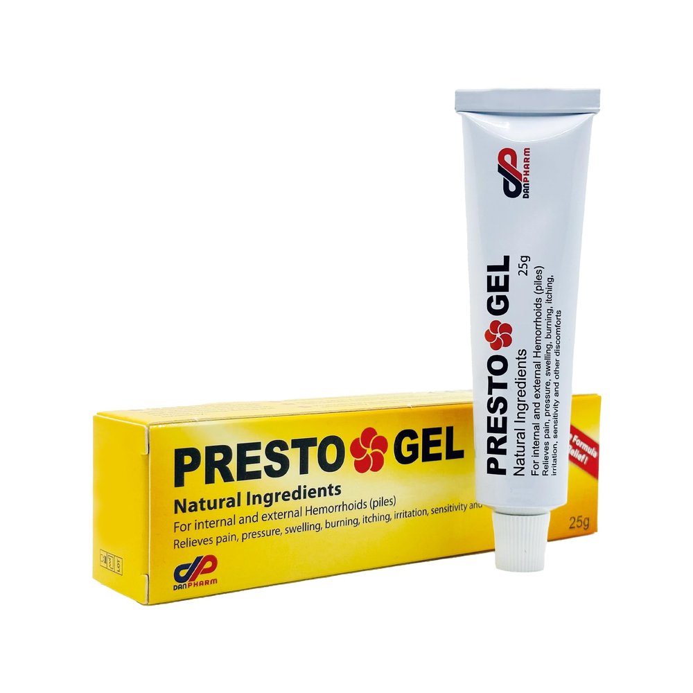 DR. SCHAVIT Presto Gel for Internal and External Hemorrhoids (Piles). A Natural Hemorrhoid Treatment Hemorrhoid Cream. Immediate Relief 25gr
