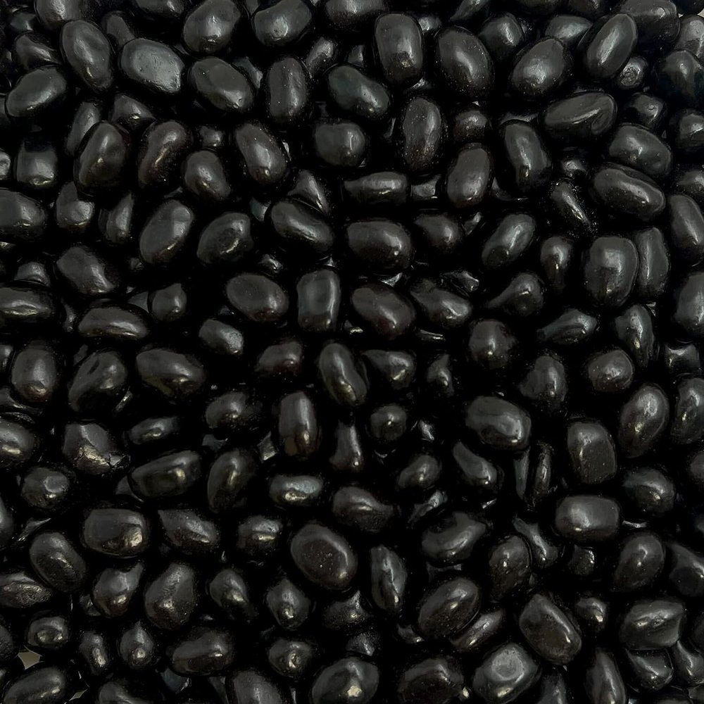 1LB Nuts To You Black Licorice Jelly Beans | Soft and Chewy Old Fashioned Candies Vegetarian Friendly Fat Free Candy | Resealable Bag 16oz