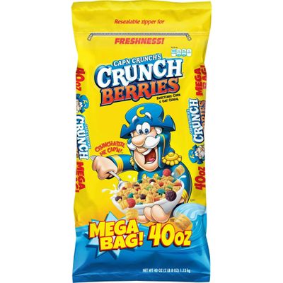Cap'n Crunch's Crunch Berries 40 oz mega bulk bag (Pack of 4)