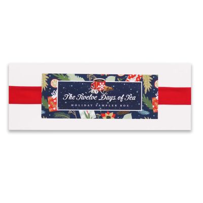 12 Days of Christmas Tea Sampler, Gourmet Tea Gift Set with Holiday Tea Bags in Fun Christmas Packaging, Twelve Flavors of Assorted Tea, Teachers Gifts for Christmas