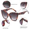 JM Classic Bifocal Reading Glasses Oversized Cateye Stylish Sunglasses Readers for Women Leopard +1.5 view 4