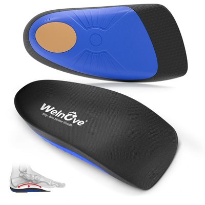 Plantar Fasciitis Inserts for Heel Pain - (FSA HSA Eligible) Welnove Arch Support Heel Cushions Insoles for Heel Spur, Achilles Tendon, Heel Cups for Most Shoes, Women's 6-9, Men's 5-8