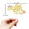 Little Princess Baby Shower Cake Topper - Gender Reveal Party Decoration (Gold) view 2