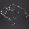 DOUKI Diamond Cutting Reading Glasses For Man Women, Progressive Bifocal Readers, Business Presbyopic Glasses UV400 +2.5 (Size : +2.5) view 4