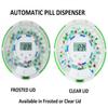 Automatic Pill Dispenser for Elderly with Alarm, Lock 28-Day Medication Dispenser, 6 Dosage Templates, Sound & Light Alerts & Key for Vitamins, Supplements (Clear Lid) view 2