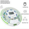 Automatic Pill Dispenser for Elderly with Alarm, Lock 28-Day Medication Dispenser, 6 Dosage Templates, Sound & Light Alerts & Key for Vitamins, Supplements (Clear Lid) view 3