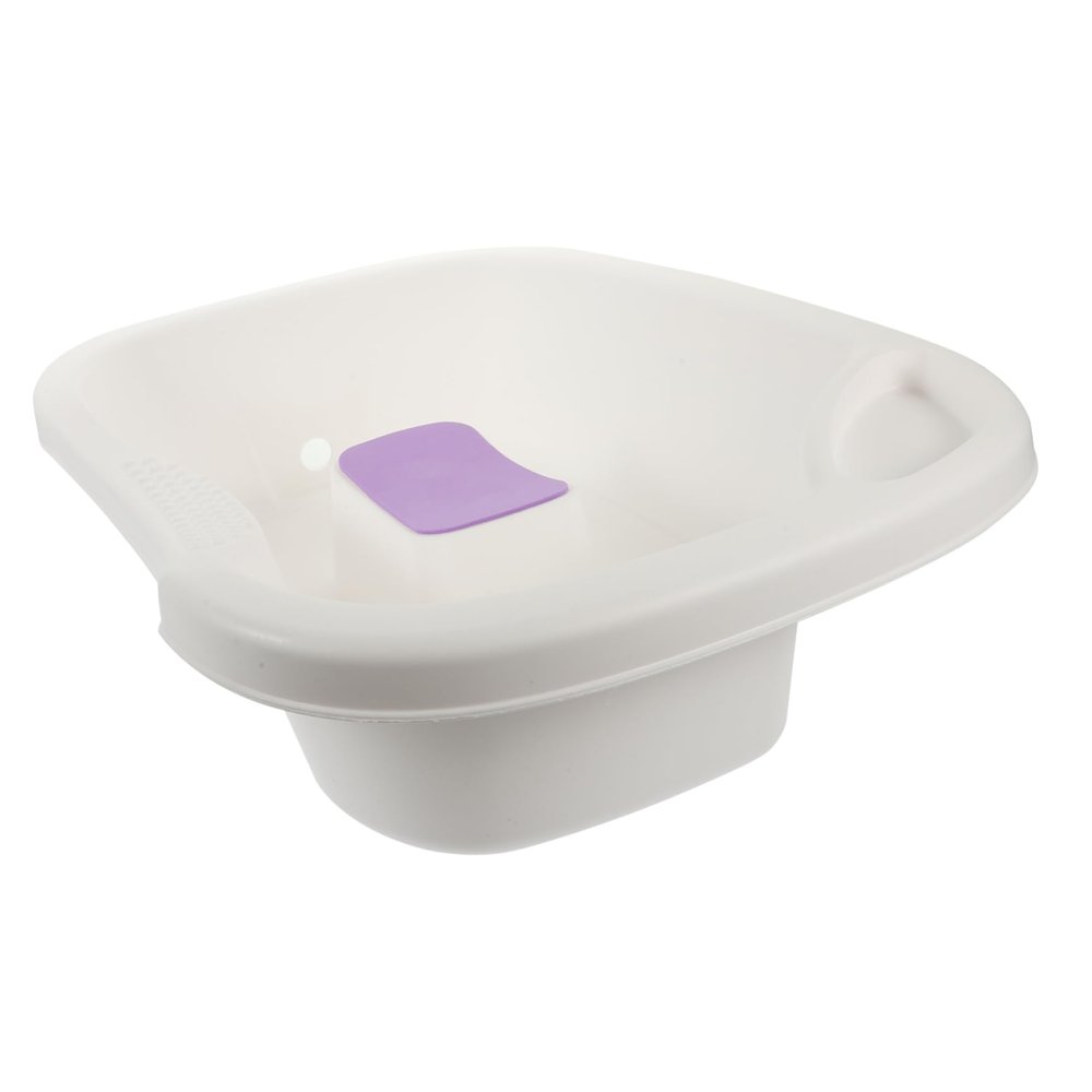 DOITOOL Portable Hair Washing Basin Plastic Shampoo Rinse Tray for Elderly Pregnant Women Bedridden Patients for Home Care Comfortable Hair Washing