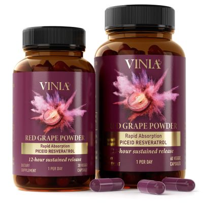 VINIA Blood Flow Supplement Super Bundle. 90 Day Supply for Best Results as Shown on Clinical Trials.