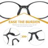 KALLORY 3pcs Nose Pads for Cycling Glasses - Support for Eyeglasses Comfortable Fit for Sunglasses and Optical Frames Black view 3