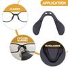 KALLORY 3pcs Nose Pads for Cycling Glasses - Support for Eyeglasses Comfortable Fit for Sunglasses and Optical Frames Black view 4