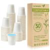 CCWOFF 3 oz Bathroom Cups 100% Compostable Cups Biodegradable Eco Friendly Cups Mouthwash Cups for Rinsing Mouth Shot Cups Disposable for Tasting (50 Pack) view 1