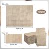 60 Pcs Burlap Printed Napkins, Guest Towels Disposable Bathroom Hand Towels Paper Guest Napkins for Bathroom Kitchen Wedding Camping Cocktail Party 4.3 x 7.9 Inch view 2