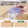 Yomeie Fabric Shaver, Rechargeable Sweater Shaver, Lint Shaver with 6-Leaf Blades, Electric Lint Remover for Clothes & Furniture, Couch Pilling Remover Depiller for Removing Fuzz, Lint, Pills, Bobbles view 2
