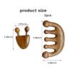 2PCS Narural Lymphatic Drainage Massager Round Wide Tooth No-Static Head Sandalwood Massage Comb Multi Functional Handheld Scalp Massager for Hair Scalp Face Lift Tools view 3