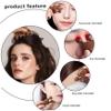 2PCS Narural Lymphatic Drainage Massager Round Wide Tooth No-Static Head Sandalwood Massage Comb Multi Functional Handheld Scalp Massager for Hair Scalp Face Lift Tools view 4
