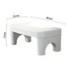 1pc Folding Toilet Stool Non-Slip Bathroom Step Stool for Adults and Boys and Girls Material Easy to Use for Potty Training and Personal White view 2