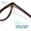 2SeeLife Premium Cat Eye TR-90 Reading Glasses for Women  NarrowMedium Fit, Sturdy Frame, Spring Hinges, Stylish Readers, Brown Tortoise, +0.75 view 4