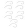 5 Pairs Mask Ear Protector, Soft Silicone Face Cover Ear Hook for Kids Adults, Reusable Ear Protector Hook, Reduces Ear Pain When Wearing Face Cover (Transparent White) view 1